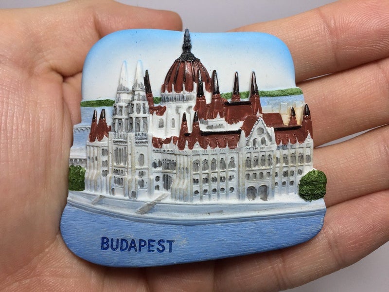 WitnyStore Tiny 2â…" Parliament Building Budapest Hungary - Miniature Hand Made Resin 3D Europe Landmark Tourist Attractions Decorative Refrigerator Fridge Magnets Collectible Traveler Souvenirs Gifts - Image 4